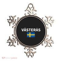 VäSteråS City Sweden Swedish Flag Ornament thumb 0