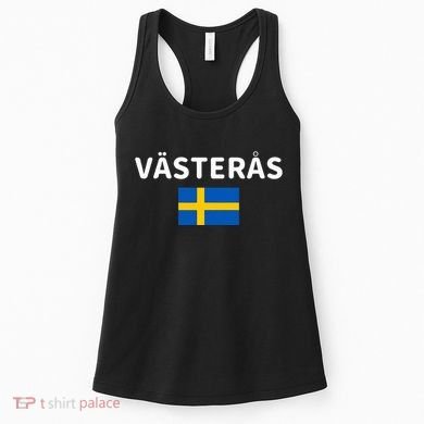 VäSteråS City Sweden Swedish Flag Women's Tank Top