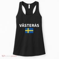 VäSteråS City Sweden Swedish Flag Women's Tank Top thumb 0