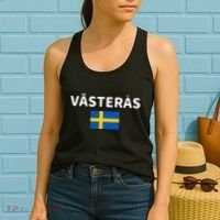 VäSteråS City Sweden Swedish Flag Women's Tank Top thumb 2