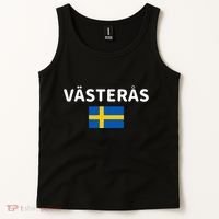VäSteråS City Sweden Swedish Flag Tank Top thumb 2