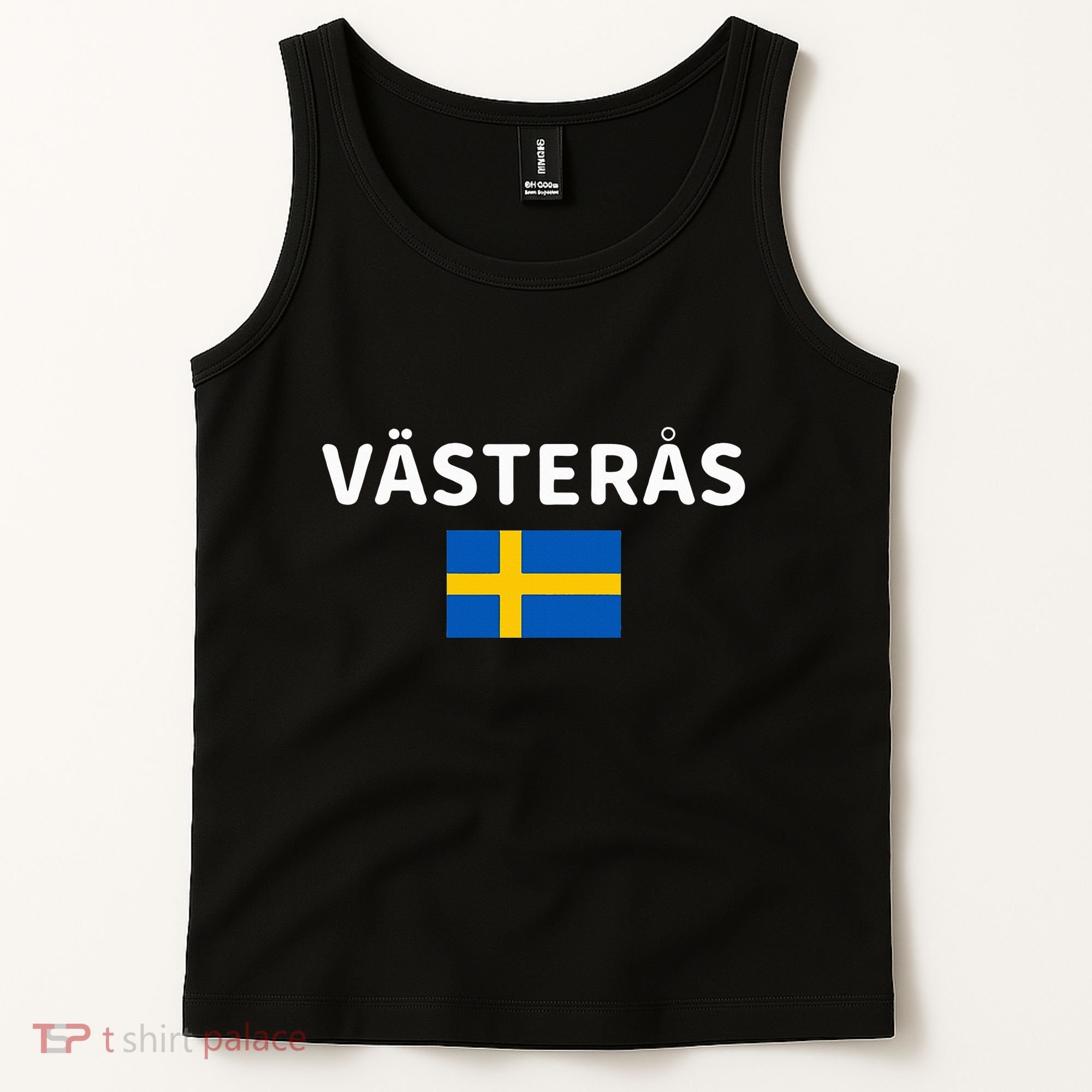 VäSteråS City Sweden Swedish Flag Tank Top