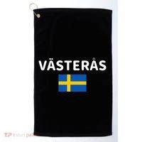 VäSteråS City Sweden Swedish Flag Golf Towel thumb 0