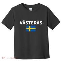 VäSteråS City Sweden Swedish Flag Toddler T-Shirt thumb 0