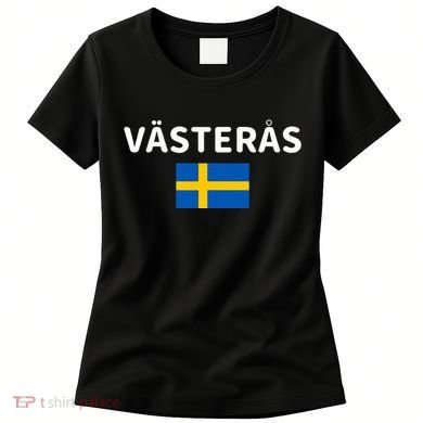 VäSteråS City Sweden Swedish Flag Women's T-Shirt