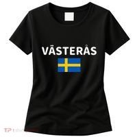 VäSteråS City Sweden Swedish Flag Women's T-Shirt thumb 0