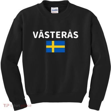 VäSteråS City Sweden Swedish Flag Kids Sweatshirt