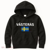 VäSteråS City Sweden Swedish Flag Kids Hoodie thumb 0