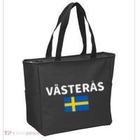 VäSteråS City Sweden Swedish Flag Tote Bag thumb 2
