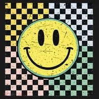 Vintage Checkered Smiling Face Bucket Hat thumb 4
