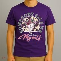 Vintage Cow Skull Somebody Save Me Me From Myself T-Shirt thumb 3