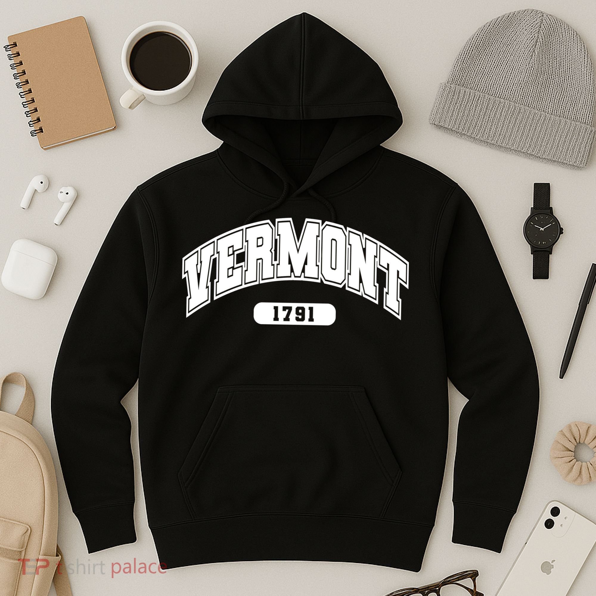 Vermont Collegiate Style 1791 Hoodie