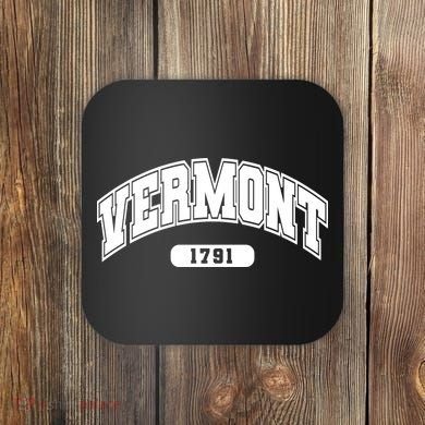 Vermont Collegiate Style 1791 Coaster