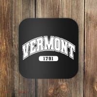 Vermont Collegiate Style 1791 Coaster thumb 0