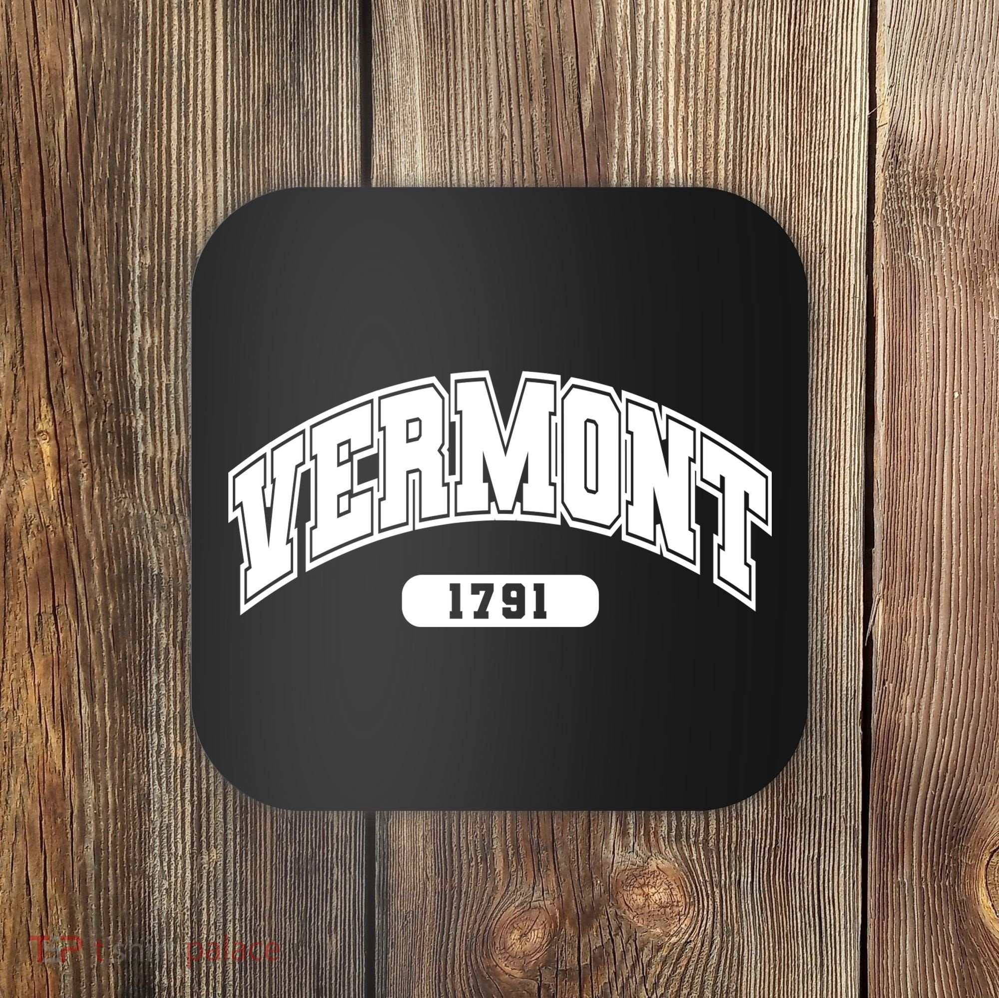 Vermont Collegiate Style 1791 Coaster