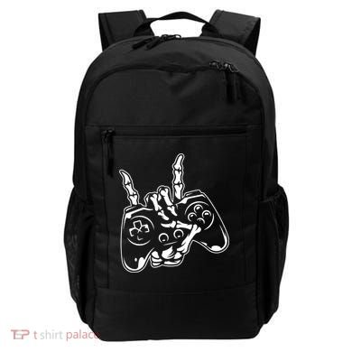 Videogame Controller Skeleton Hand Lazy Halloween Costume Gift Backpack