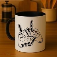 Videogame Controller Skeleton Hand Lazy Halloween Costume Gift Coffee Mug thumb 4