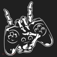 Videogame Controller Skeleton Hand Lazy Halloween Costume Gift Hat thumb 2