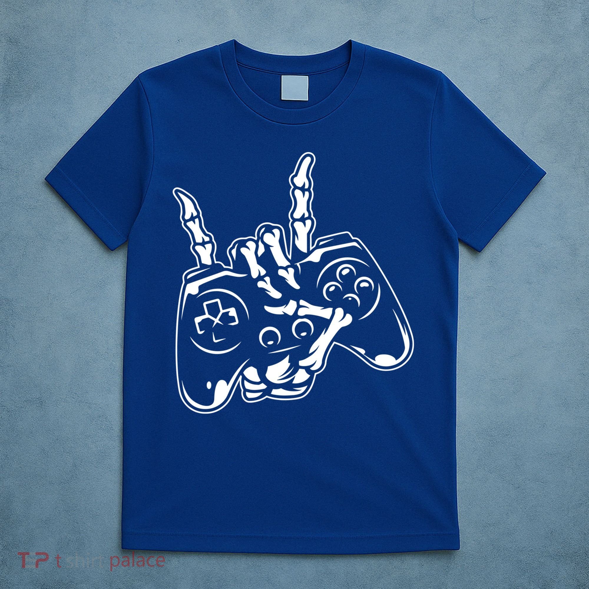 Videogame Controller Skeleton Hand Lazy Halloween Costume Gift T-Shirt