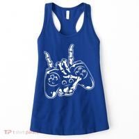 Videogame Controller Skeleton Hand Lazy Halloween Costume Gift Women's Tank Top thumb 0