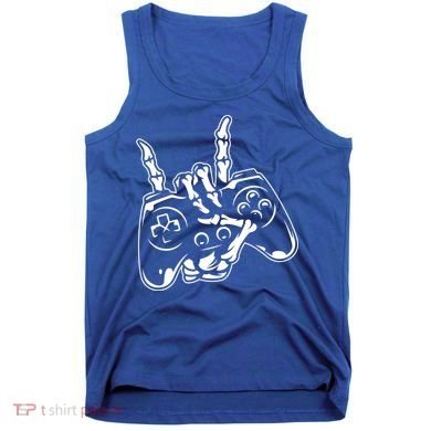 Videogame Controller Skeleton Hand Lazy Halloween Costume Gift Tank Top