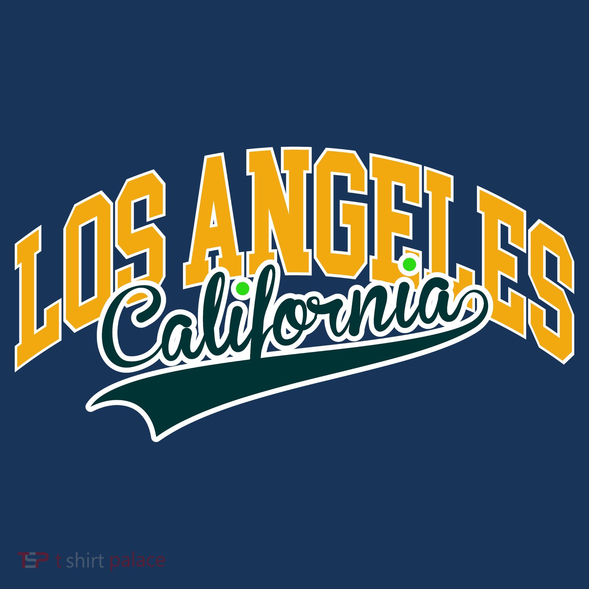 Vintage Collegiate Style Los Angeles California T-Shirt