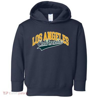 Vintage Collegiate Style Los Angeles California Toddler Hoodie