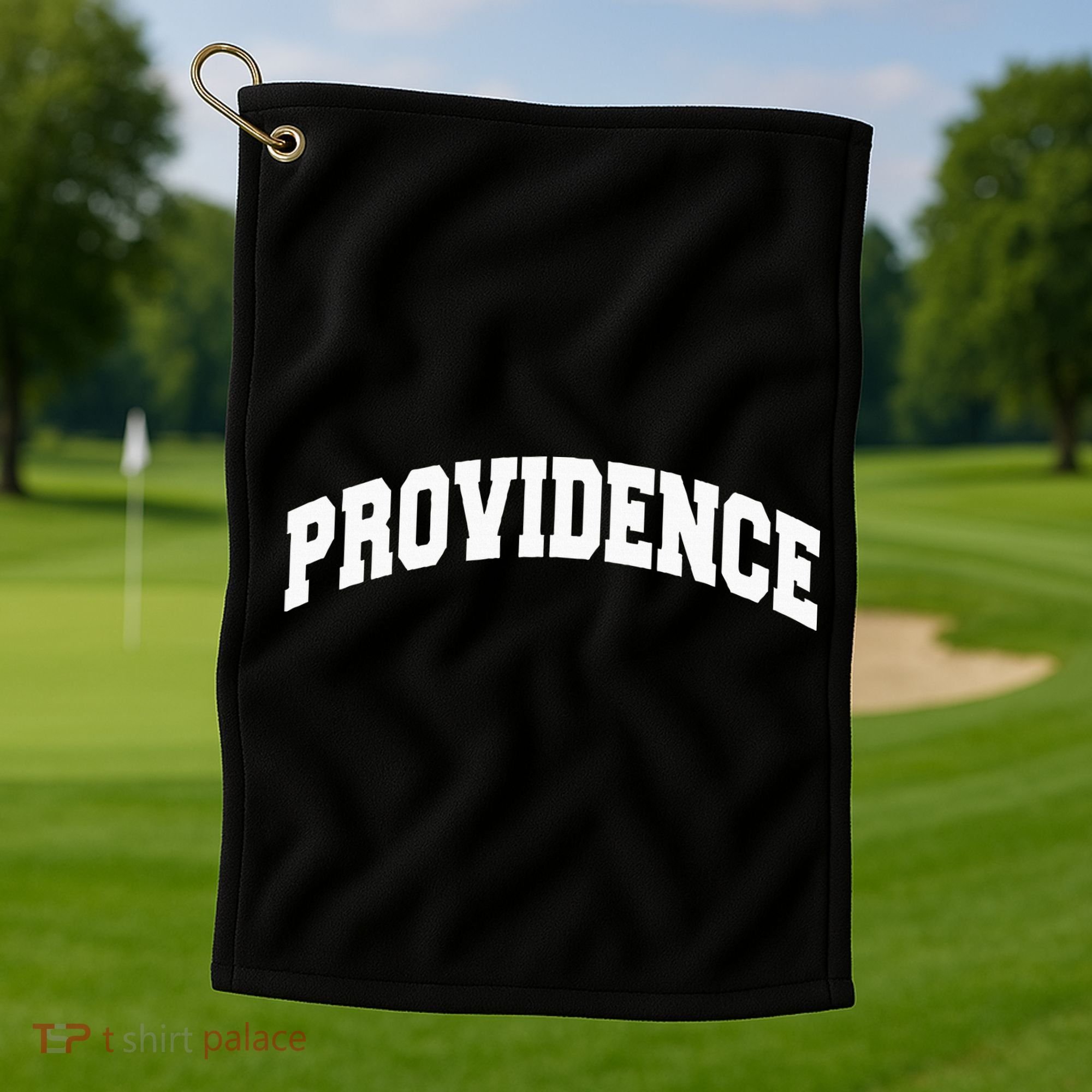 Varsity College Style Providence Rhode Island Golf Towel