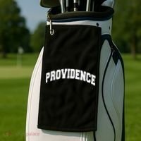 Varsity College Style Providence Rhode Island Golf Towel thumb 2