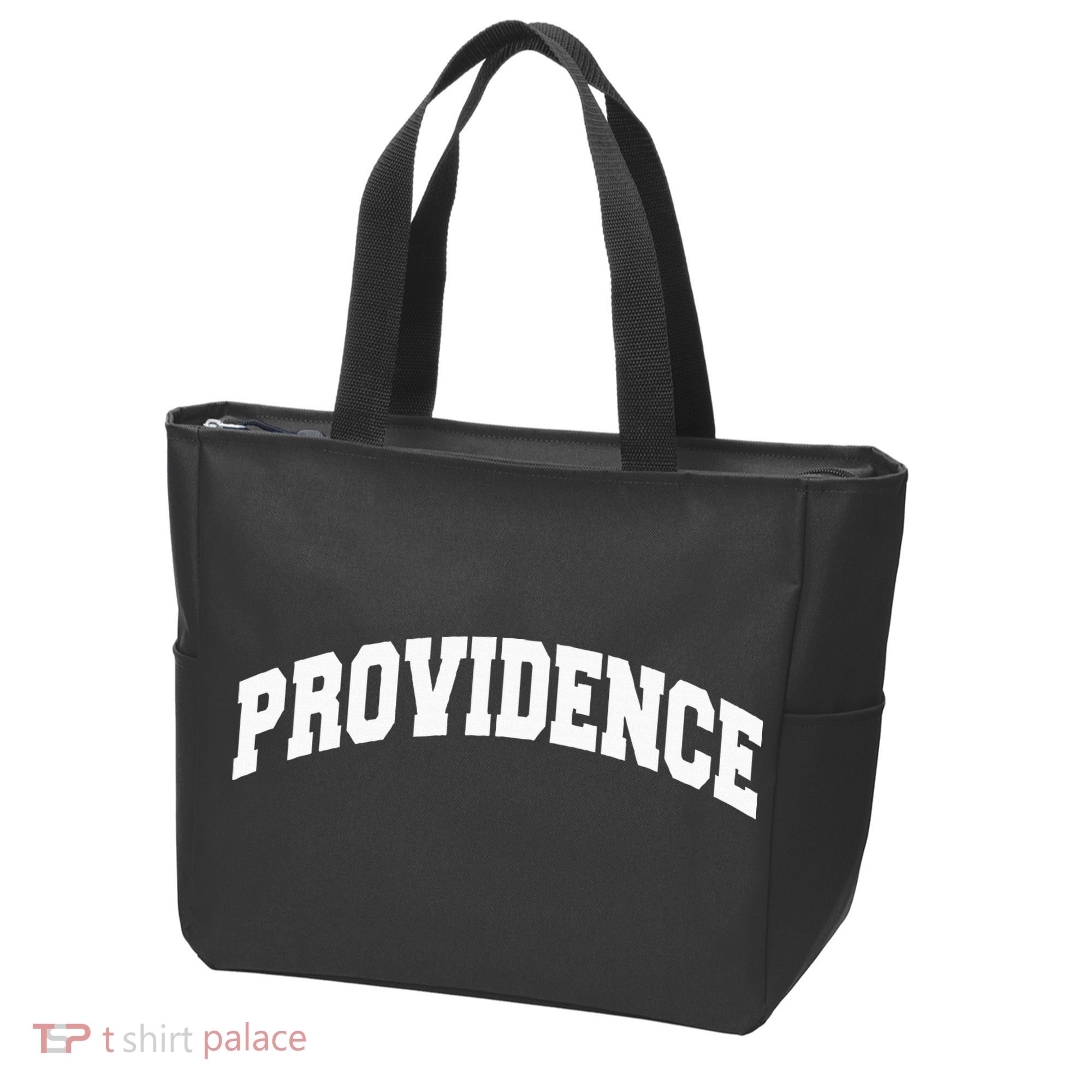 Varsity College Style Providence Rhode Island Tote Bag
