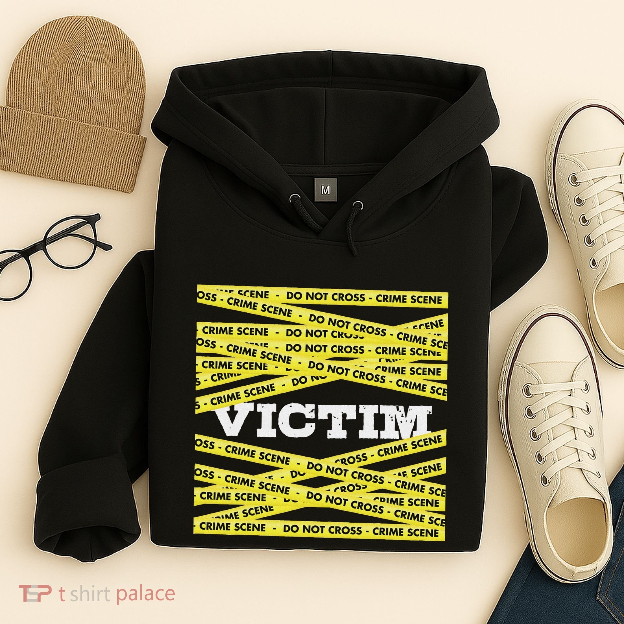 Victim Crime Scene Do No Cross True Crime Costume Hoodie