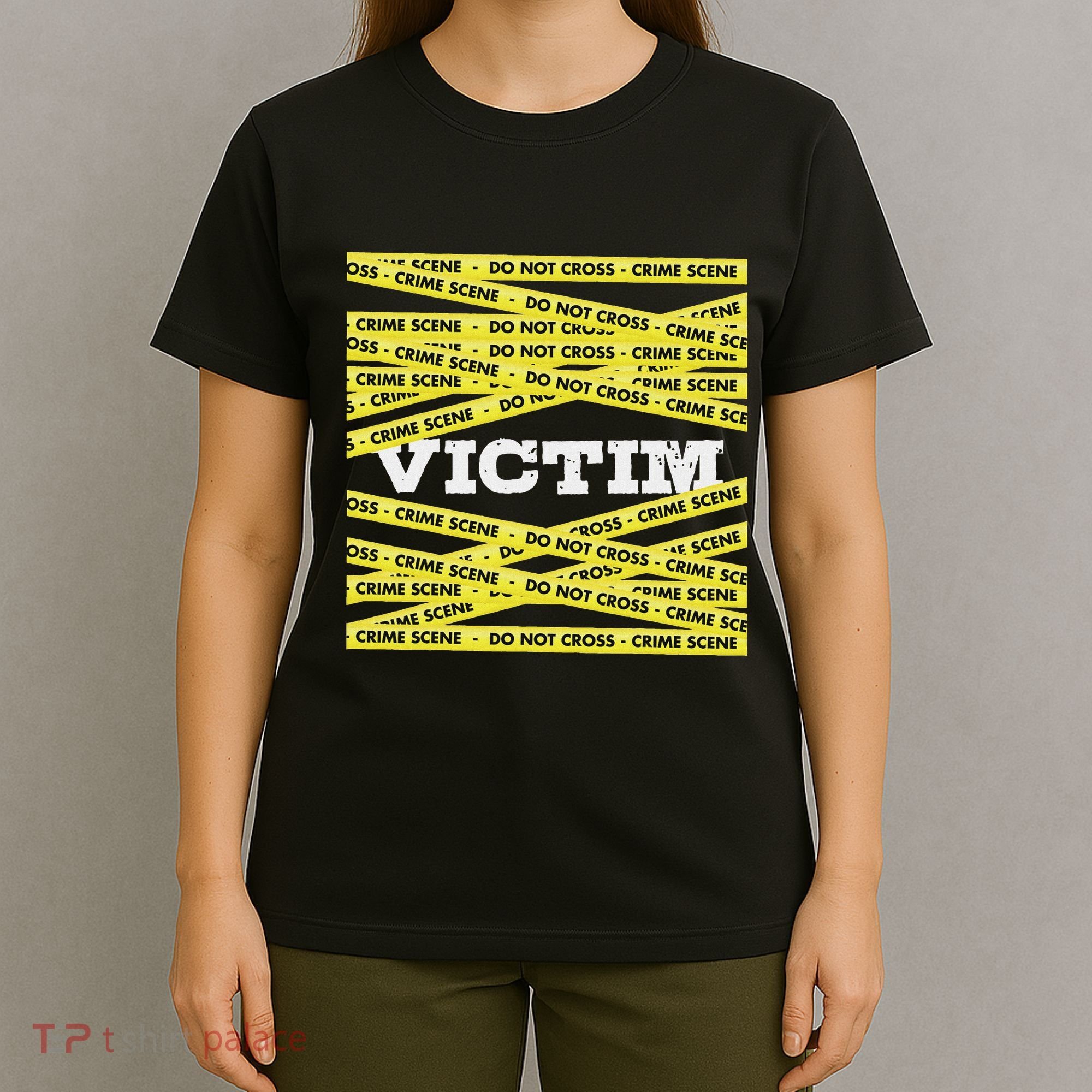 Victim Crime Scene Do No Cross True Crime Costume T-Shirt