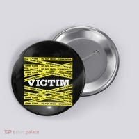 Victim Crime Scene Do No Cross True Crime Costume Button thumb 0