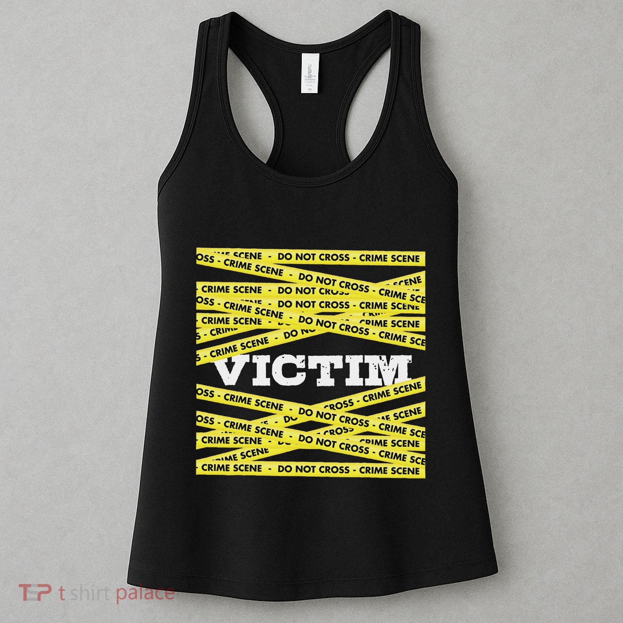 Victim Crime Scene Do No Cross True Crime Costume Women's Tank Top