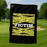 Victim Crime Scene Do No Cross True Crime Costume Golf Towel thumb 1