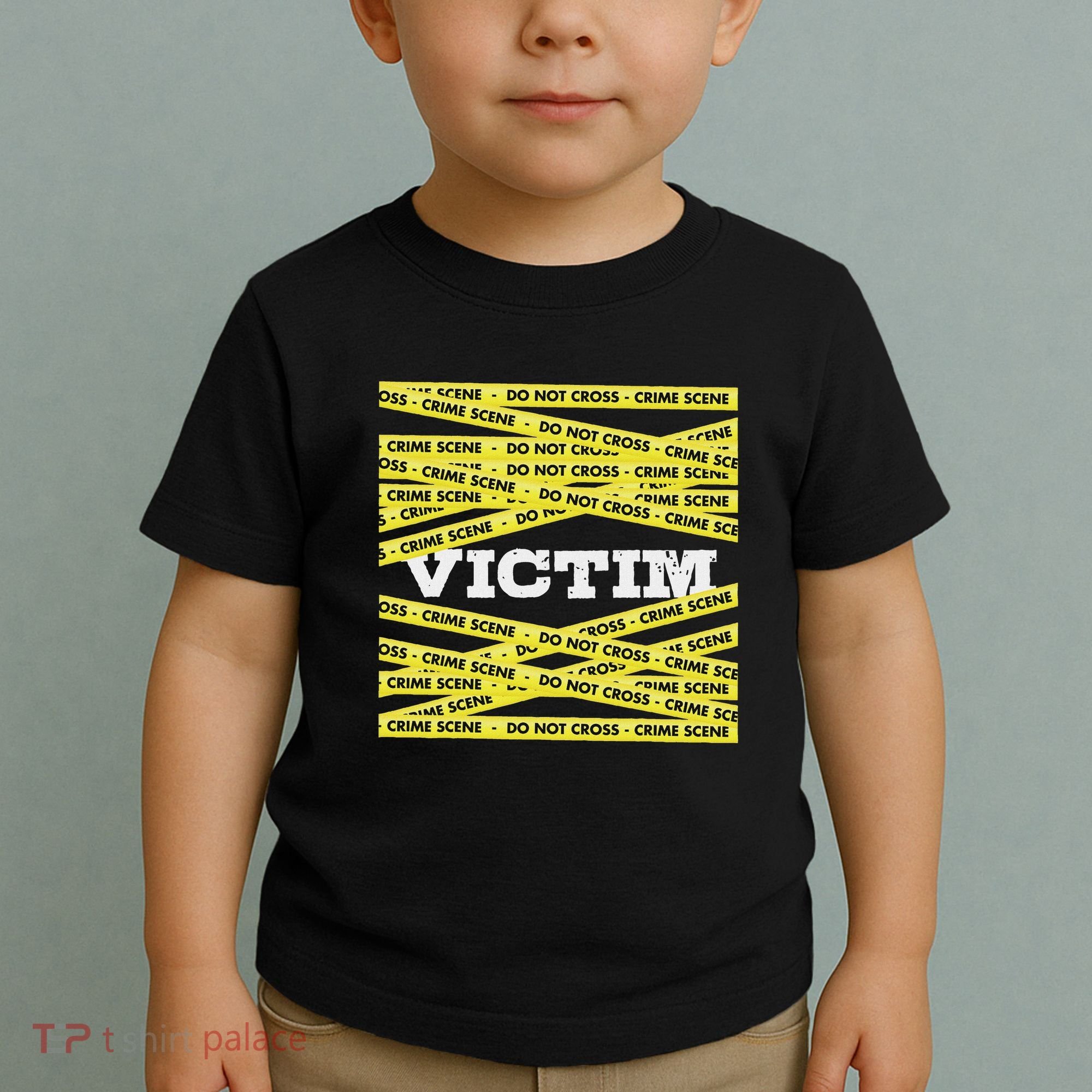 Victim Crime Scene Do No Cross True Crime Costume Toddler T-Shirt