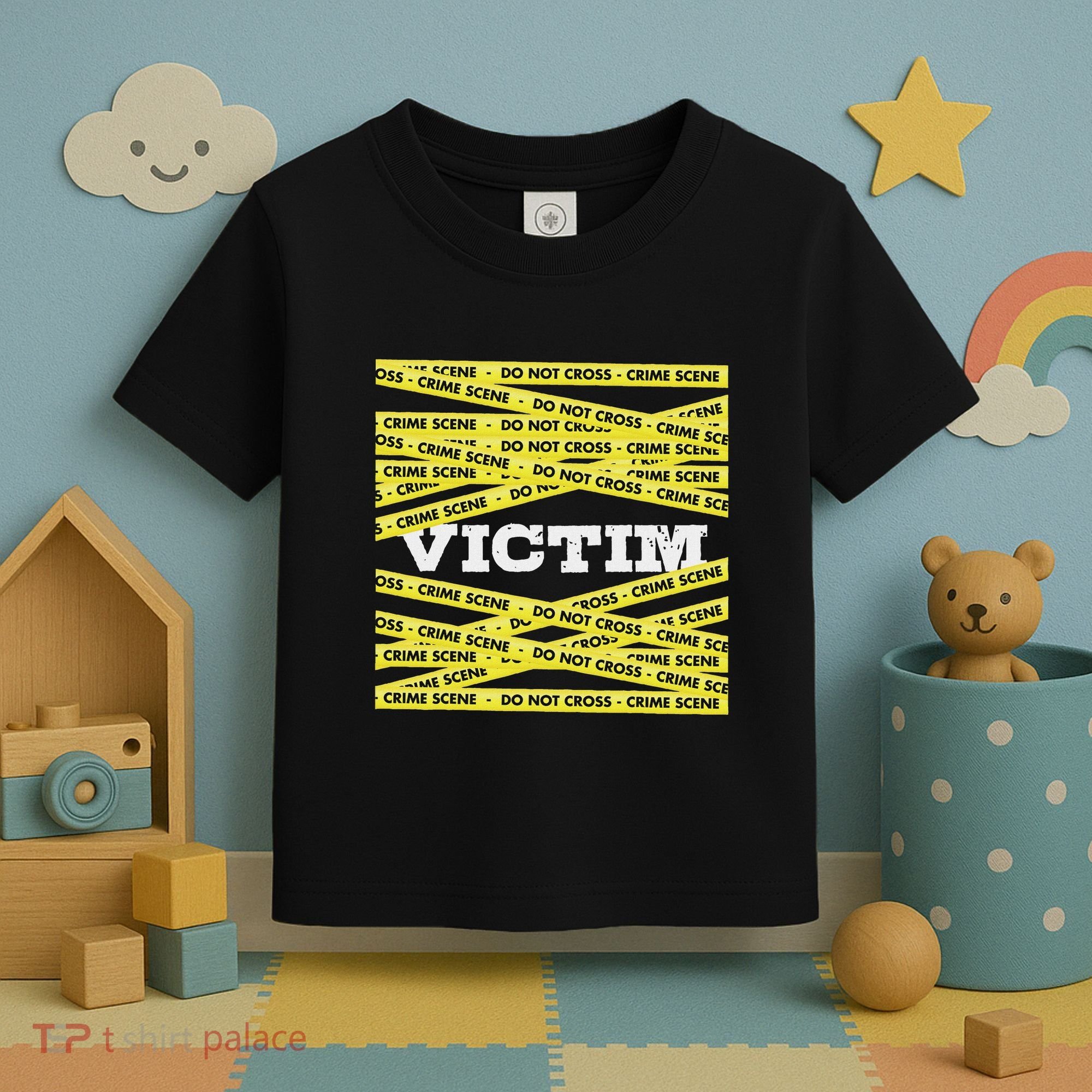 Victim Crime Scene Do No Cross True Crime Costume Toddler T-Shirt