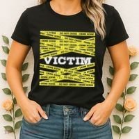 Victim Crime Scene Do No Cross True Crime Costume Women's T-Shirt thumb 2