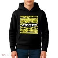 Victim Crime Scene Do No Cross True Crime Costume Kids Hoodie thumb 4