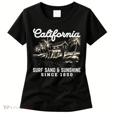 Vintage California Summer Beach Vibes Vacation Women's T-Shirt