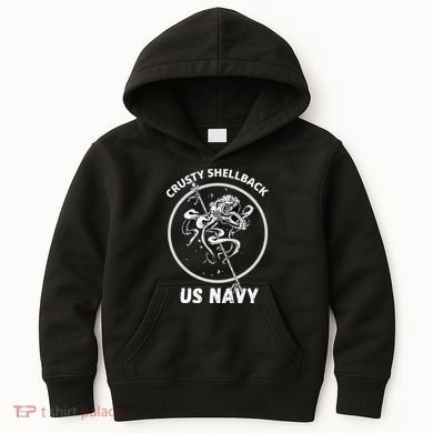 Vintage Crusty Shellback Kids Hoodie