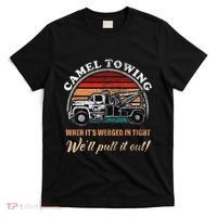 Vintage Camel Towing Humor Tow Truck T-Shirt thumb 0