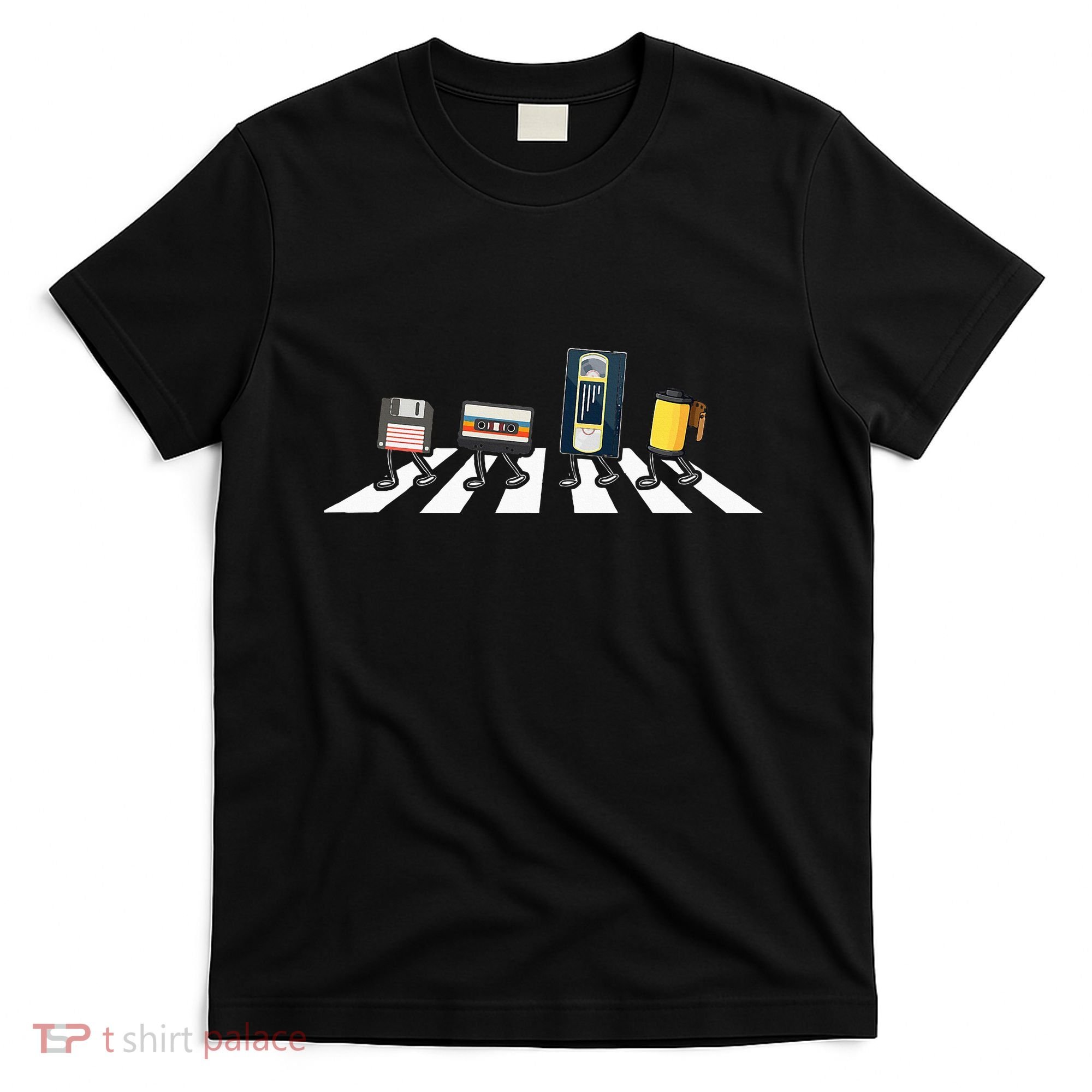 Vhs Cassette Tape Floppy Disc Funny Retro Vintage Fans T-Shirt