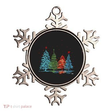 Vintage Christmas Trees Hand Drawing Christmas Trees Ornament