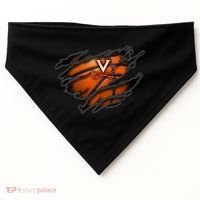 Virginia Cavaliers Tearing Basketball - Apparel USA-Made Doggie Bandana thumb 0