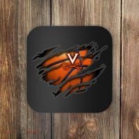 Virginia Cavaliers Tearing Basketball - Apparel Coaster thumb 0
