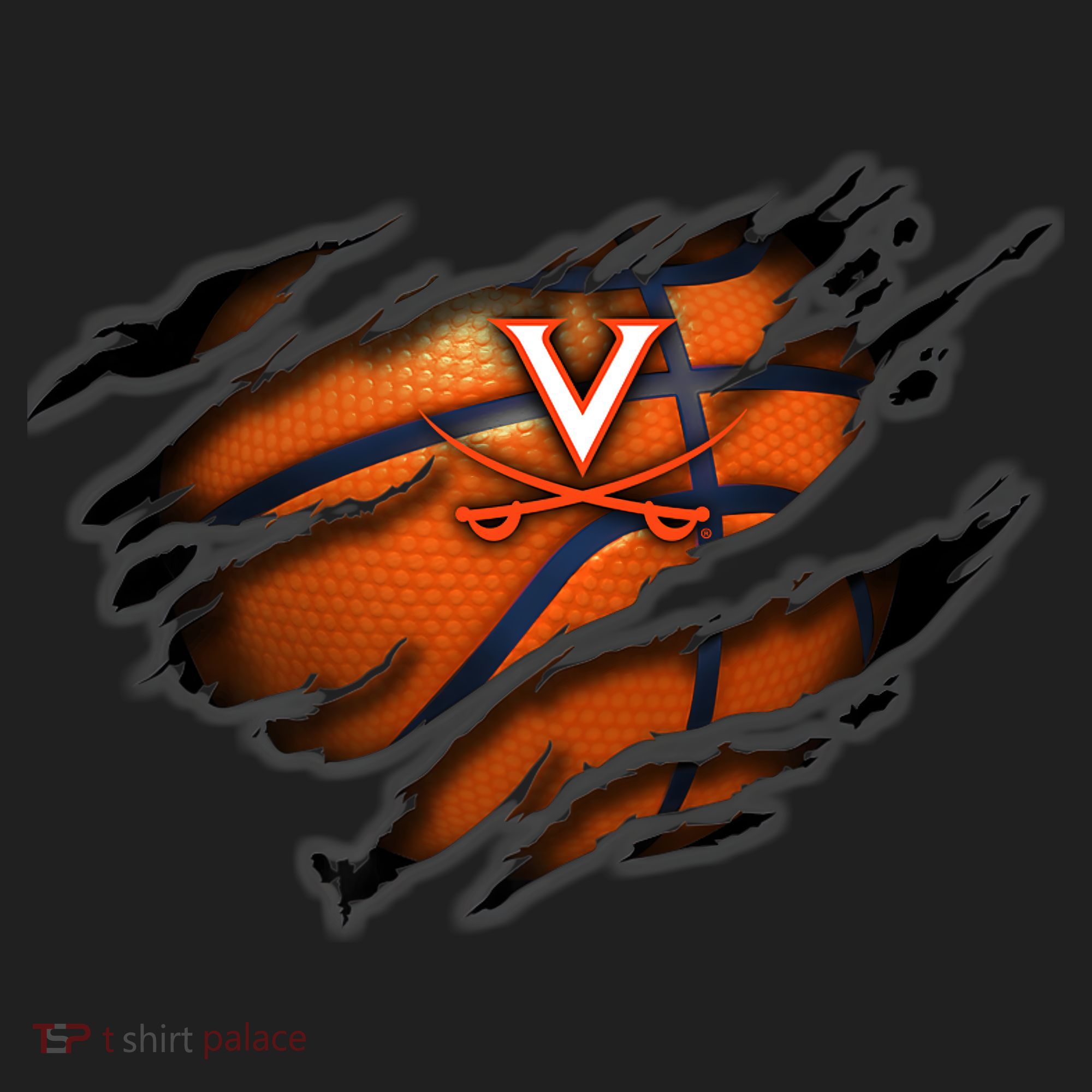 Virginia Cavaliers Tearing Basketball - Apparel Hat