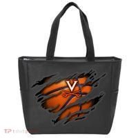 Virginia Cavaliers Tearing Basketball - Apparel Tote Bag thumb 0