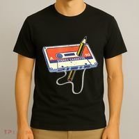 Vintage Cassette Tape Pencil 70S 80S 90S Music Mixtape T-Shirt thumb 3