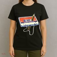 Vintage Cassette Tape Pencil 70S 80S 90S Music Mixtape T-Shirt thumb 4